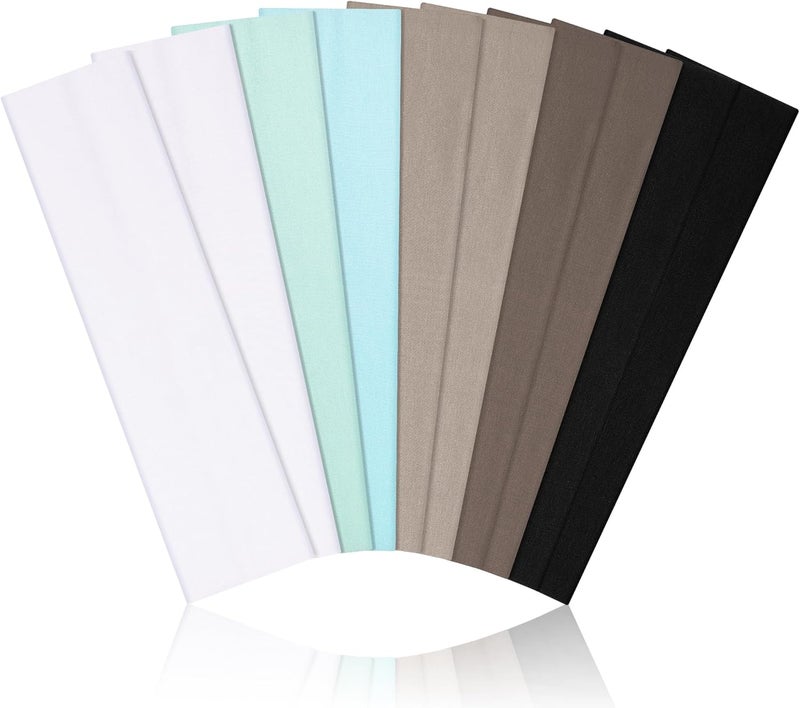 DiyJibb 10 PCS Headbands for Women - Fashion Non Slip Cotton Headbands for Women and Men Perfect for Sports and Outdoor Activities in Summer,Including Running, Yoga, Cycling, Gym Workouts - Image 1